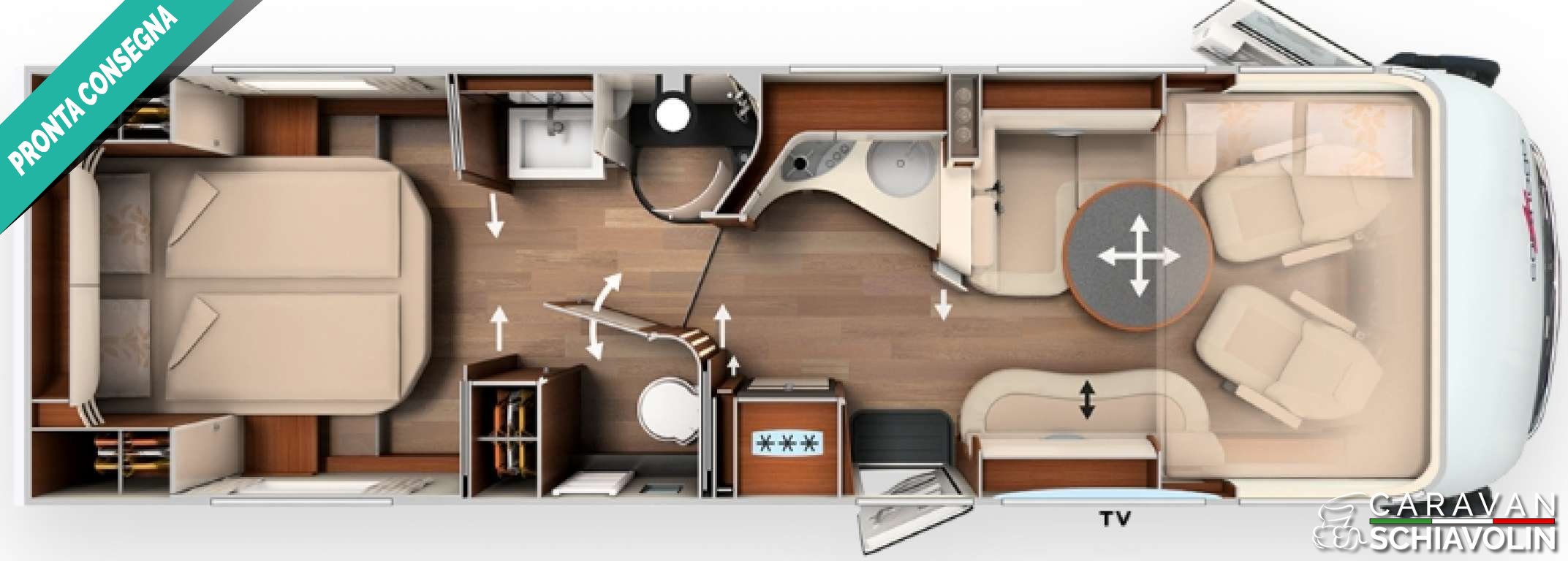 CARTHAGO CHIC E-LINE I 64 XL QB MB BLACK EDITION CAMBIO AUTOMATICO NOVITA' 2027