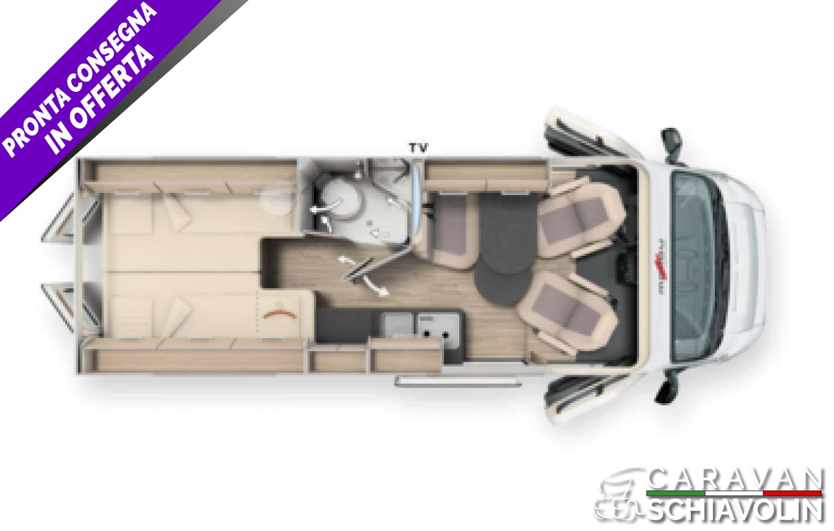 MALIBU VAN first class - two rooms 640 LE RB