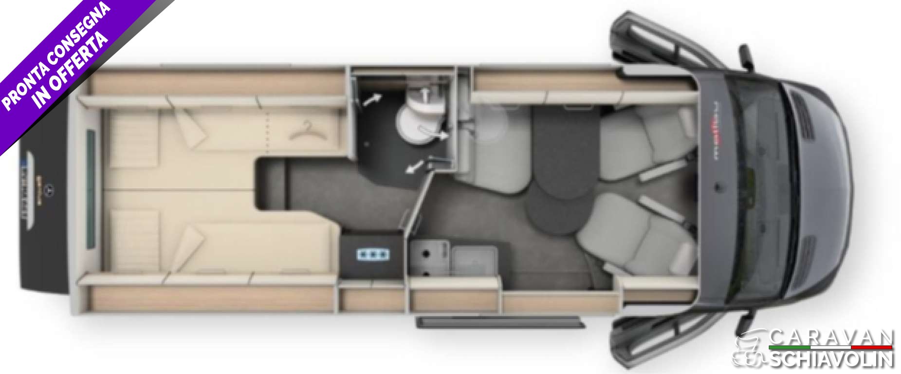 MALIBU VAN GENIUS 641 LE MERCEDES CAMBIO AUTOMATICO